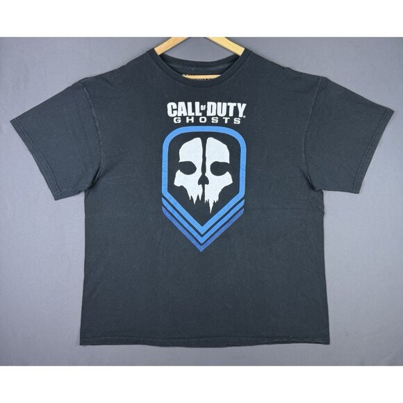 Vintage Y2K Call Of Duty Ghosts Video Game XBOX Playstation Nintendo Promo 2XL T - Picture 1 of 11